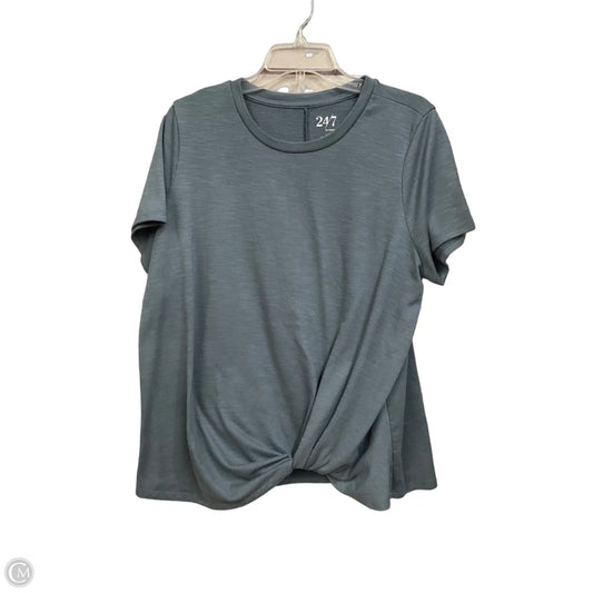 Top Short Sleeve By Maurices In Blue, Size: 1x