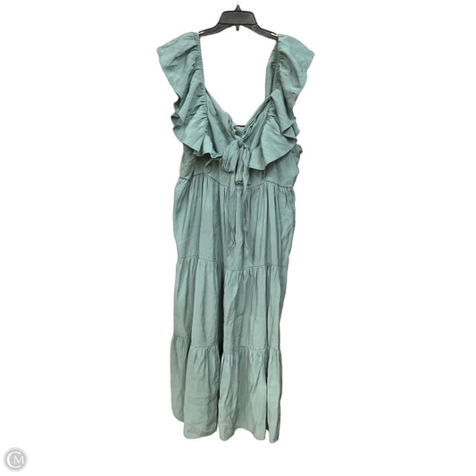 Dress Casual Midi By Arula In Green, Size: 2x