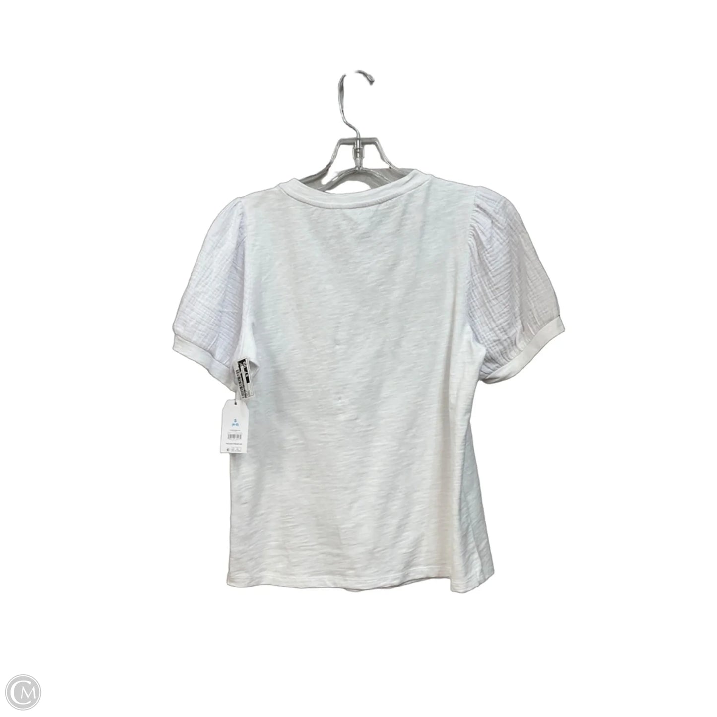 Top Short Sleeve By Time And Tru In White, Size: S