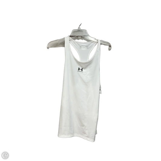 Athletic Tank Top By Under Armour In White, Size: M