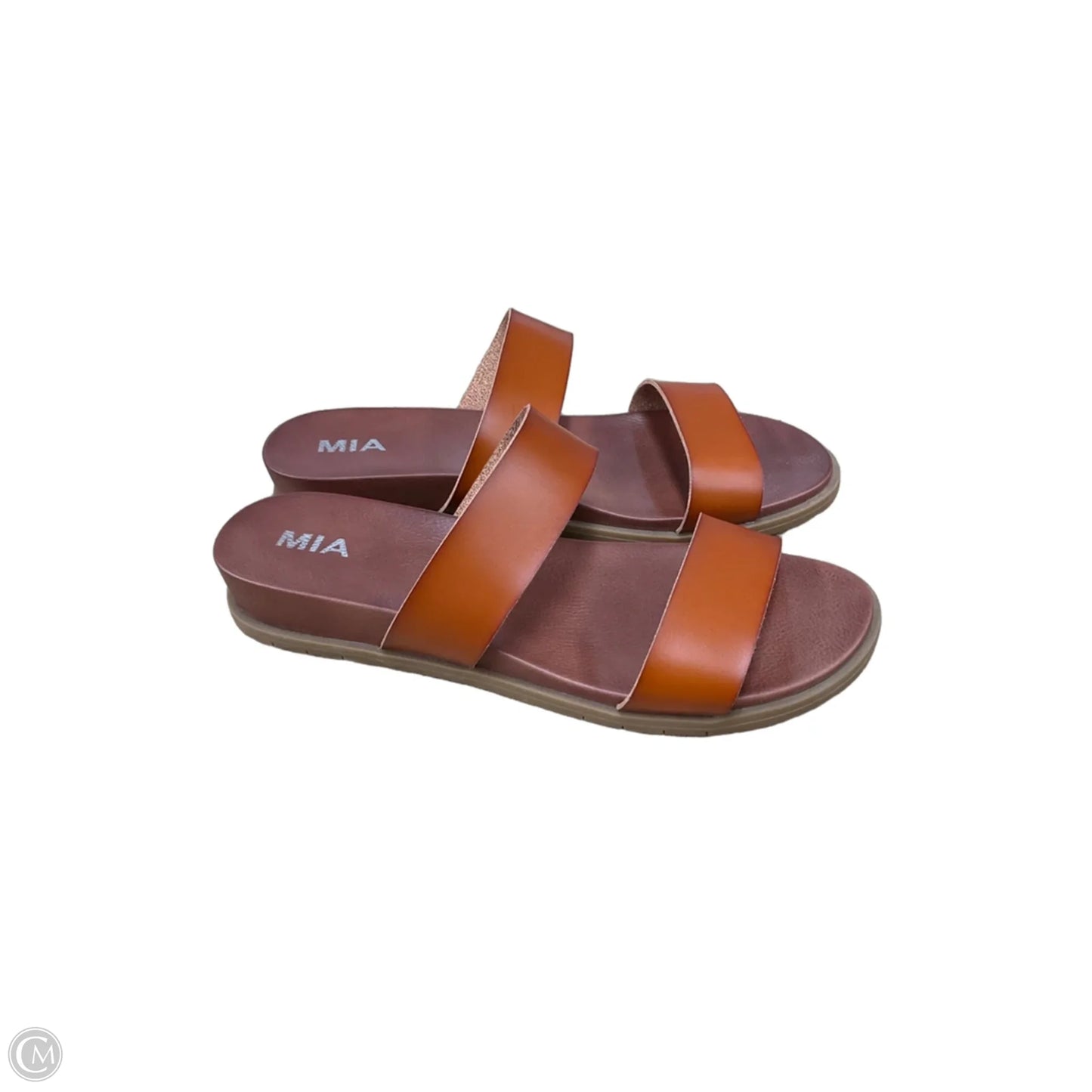 Sandals Flats By Mia In Brown, Size: 12