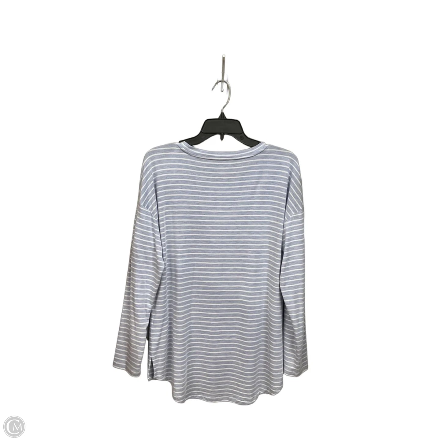 Top Long Sleeve By Talbots In Striped Pattern, Size: Lp