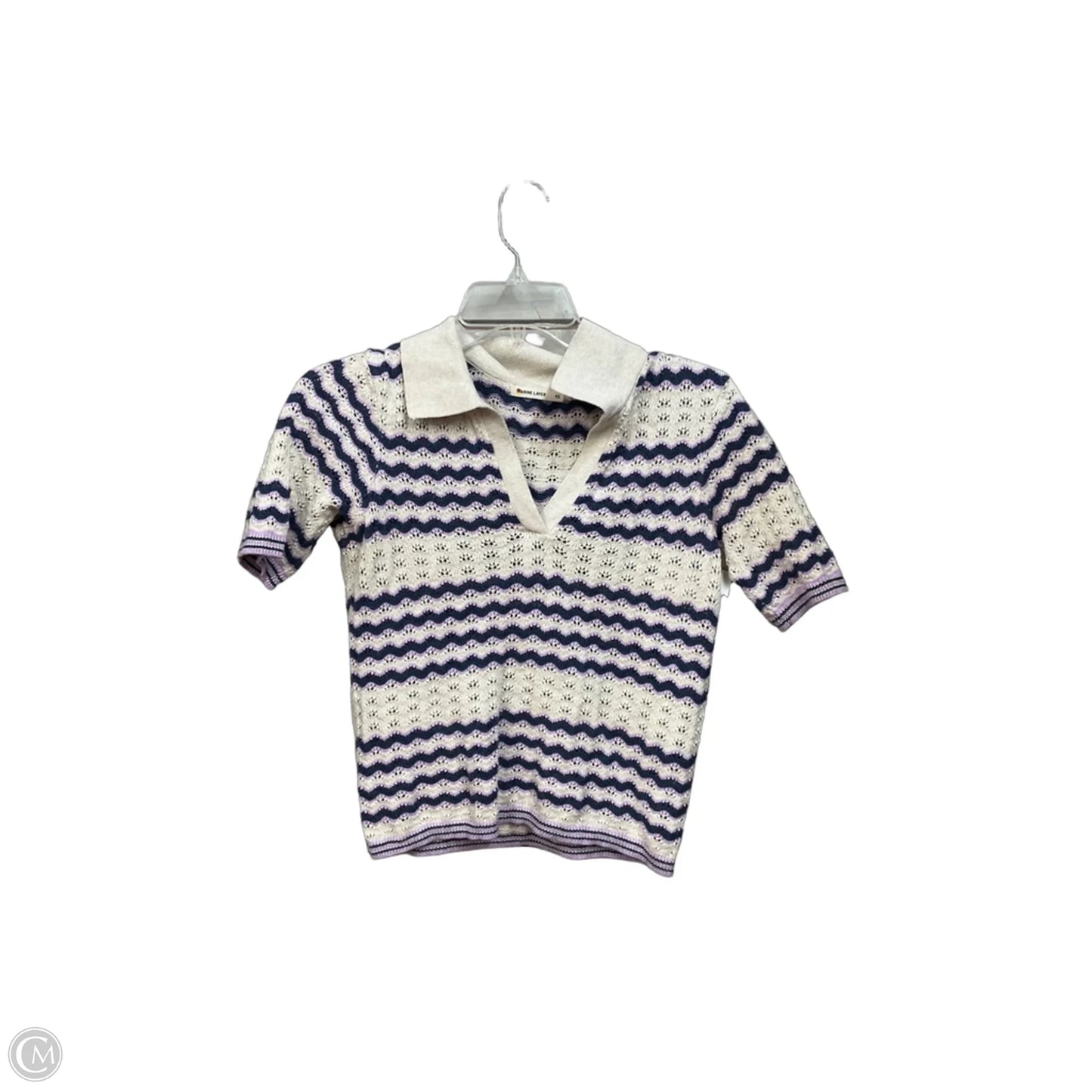 Top Short Sleeve By Marine Layer In Striped Pattern, Size: Xs
