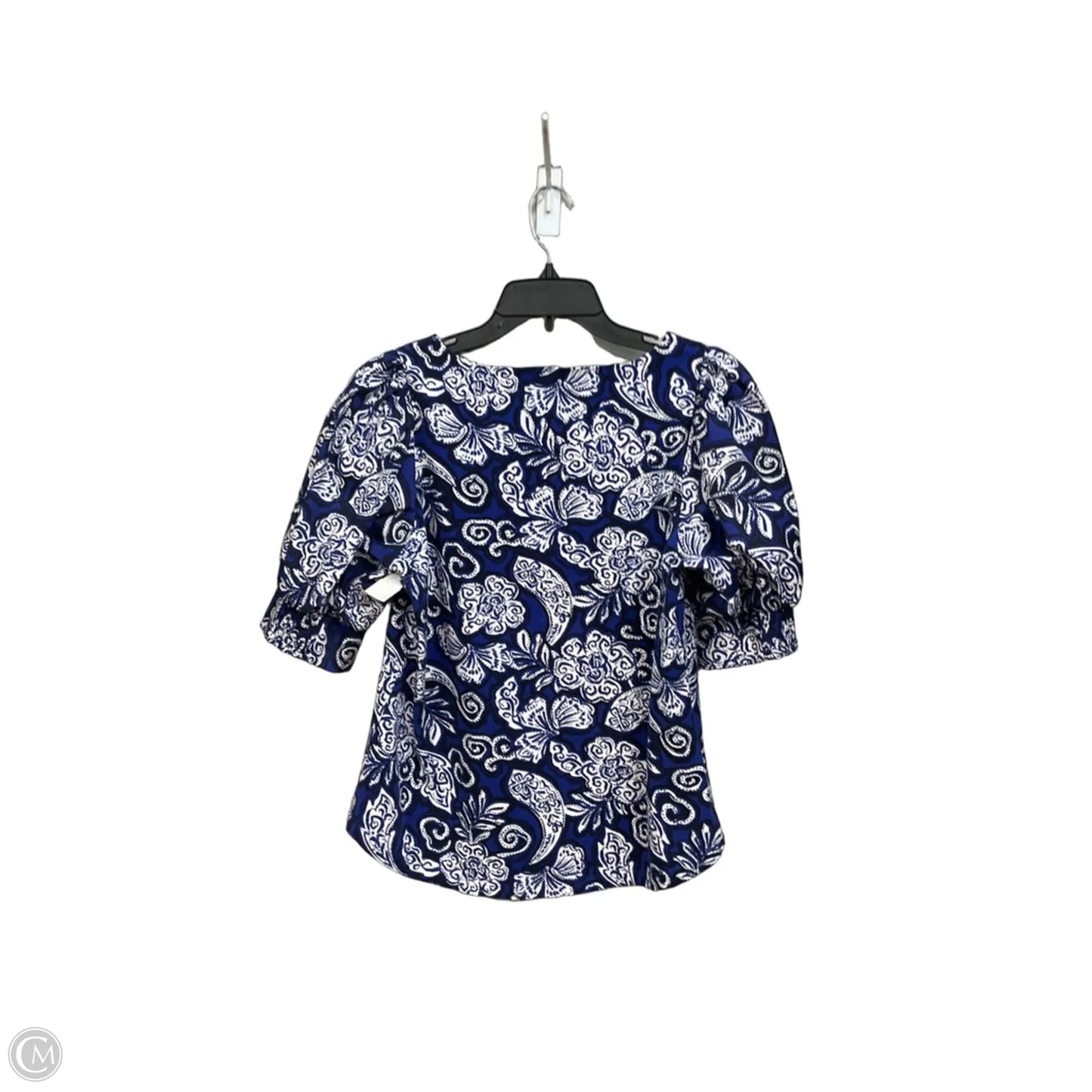 Top Short Sleeve By Chicos In Floral Print, Size: M