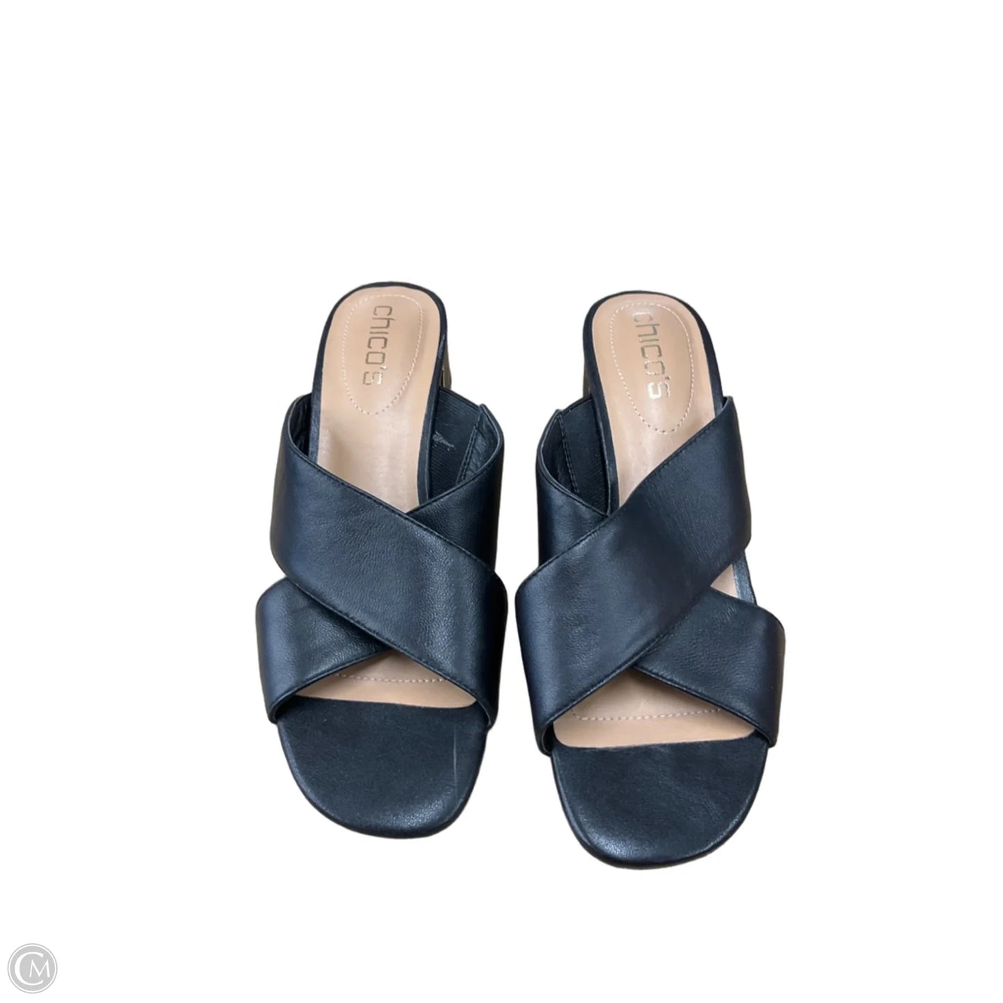 Shoes Heels Block By Chicos In Black, Size: 7