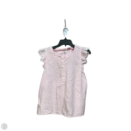 Top Sleeveless By J. Crew In Striped Pattern, Size: L