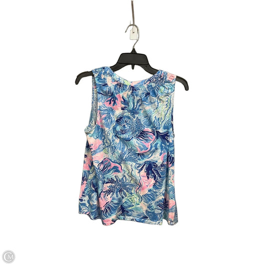 Top Sleeveless Designer By Lilly Pulitzer In Blue, Size: M