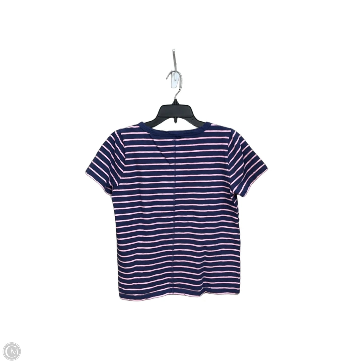 Top Short Sleeve Basic By J. Crew In Striped Pattern, Size: M