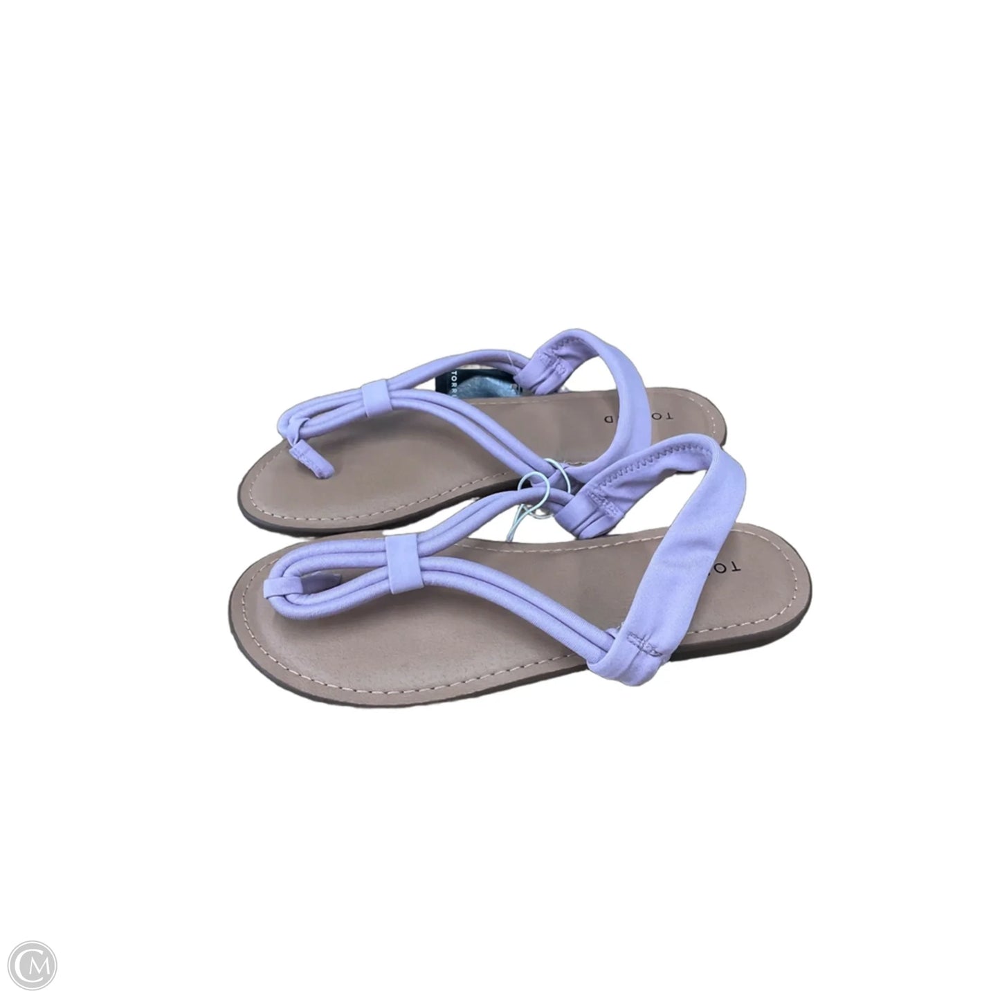 Sandals Flats By Torrid In Tan & White, Size: 8