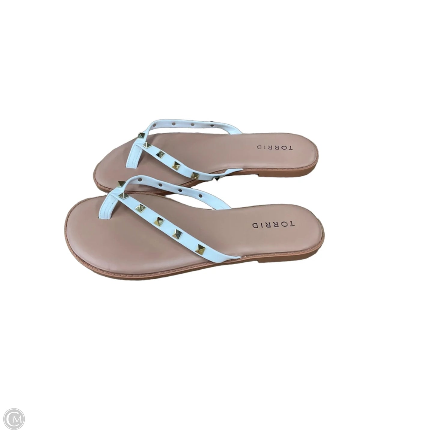 Sandals Flats By Torrid In Purple & Tan, Size: 8