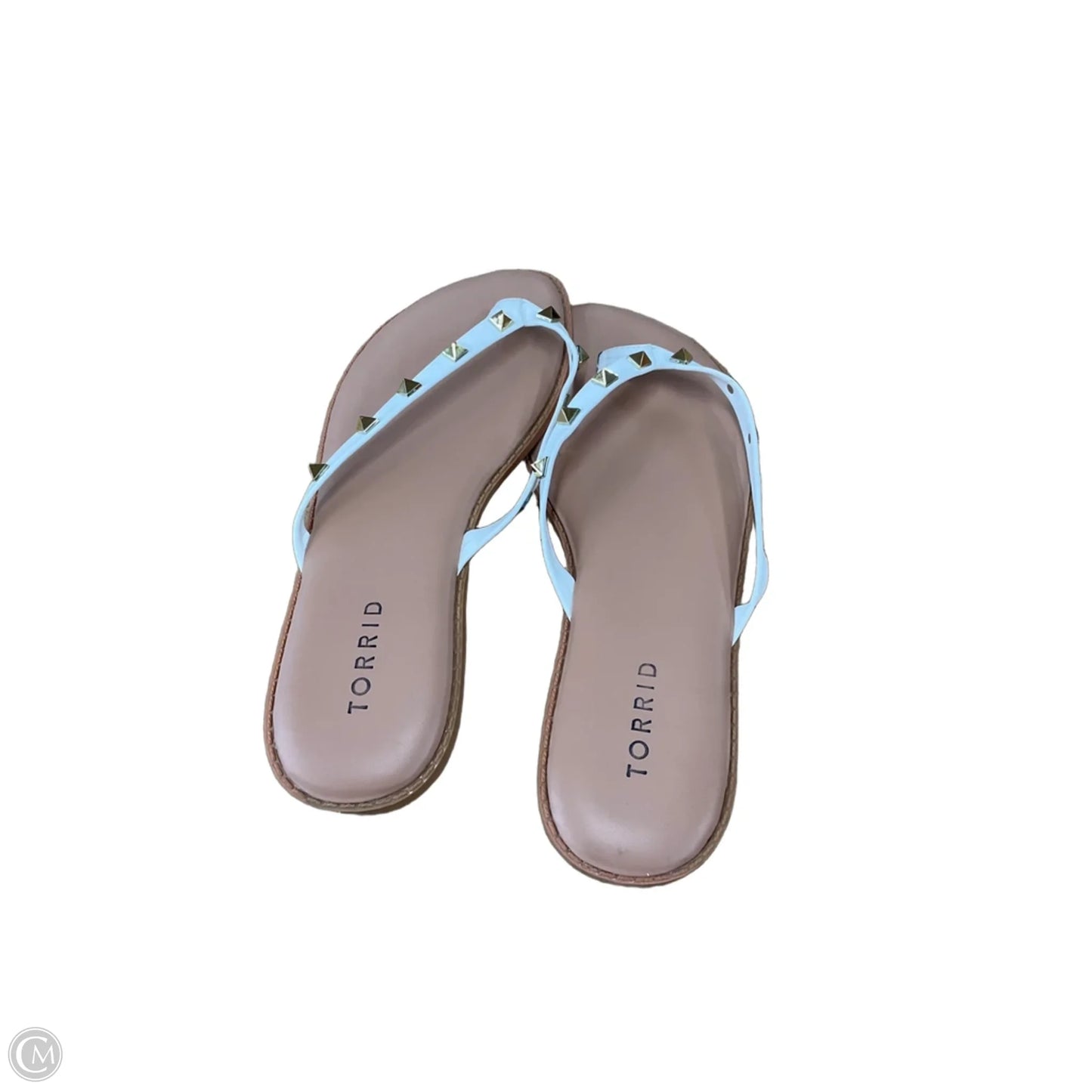 Sandals Flats By Torrid In Purple & Tan, Size: 8