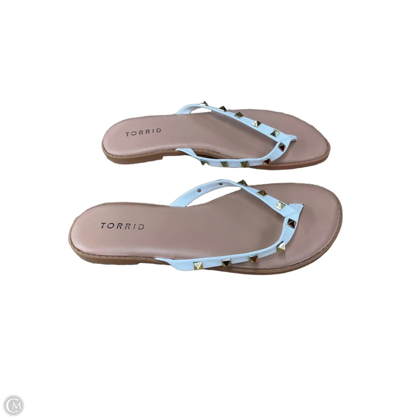 Sandals Flats By Torrid In Purple & Tan, Size: 8