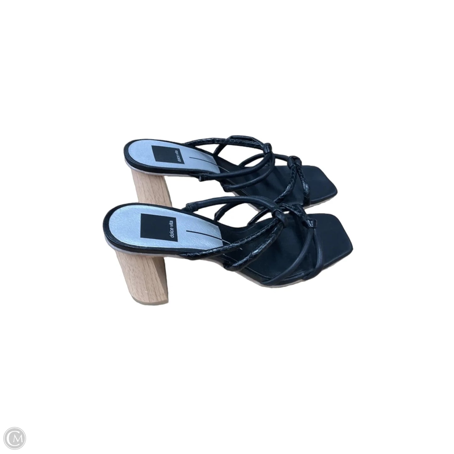 Sandals Heels Block By Dolce Vita In Black, Size: 7.5