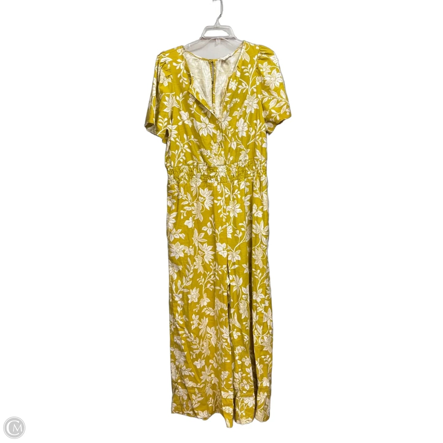 Jumpsuit By Anthropologie In Floral Print, Size: L