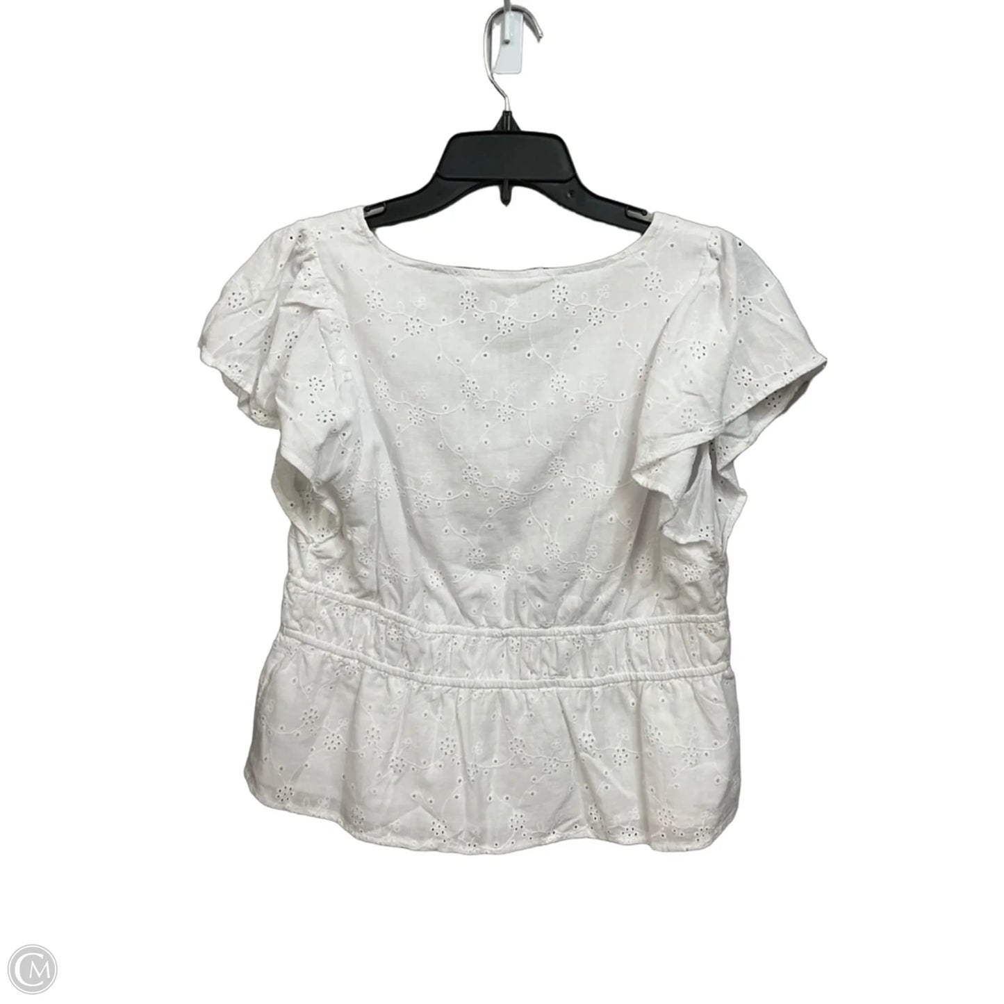 Top Short Sleeve By Time And Tru In White, Size: M