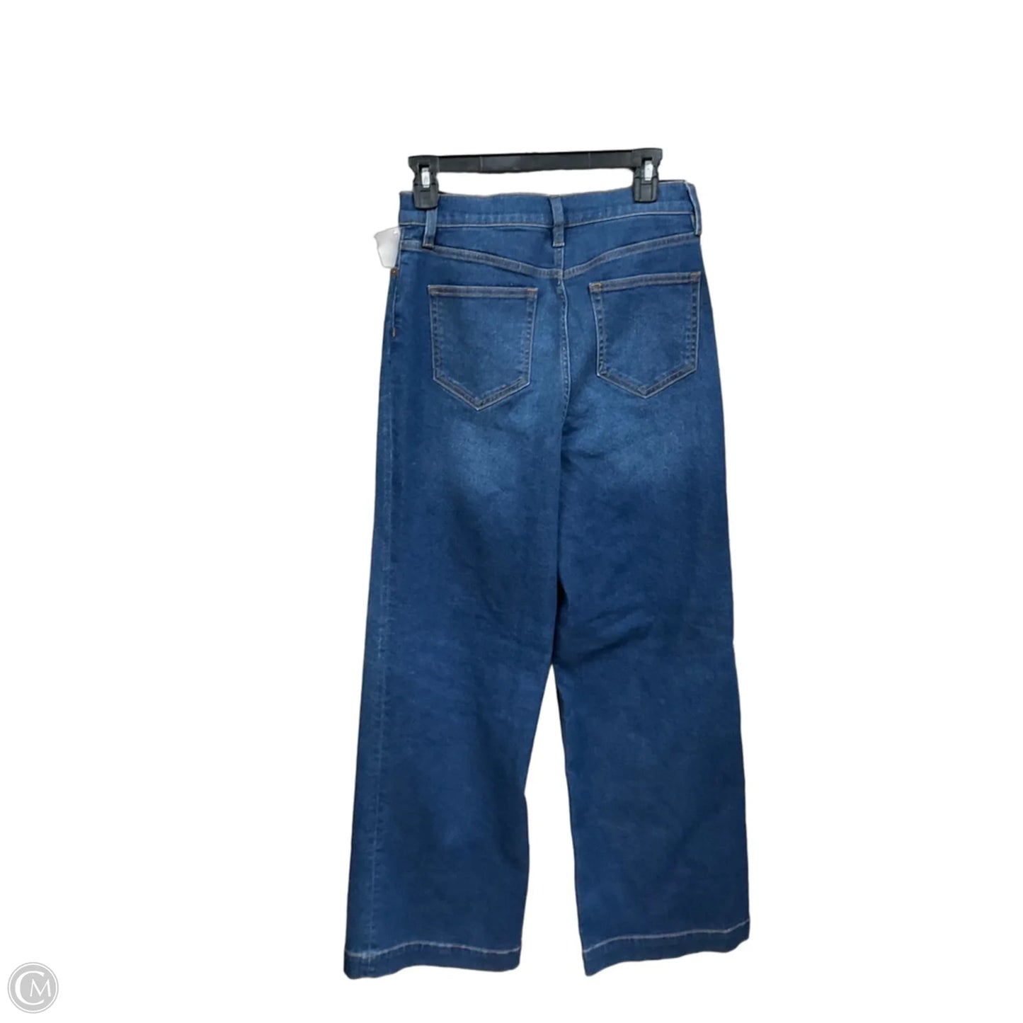 Jeans Wide Leg By Lands End In Blue Denim, Size: 8