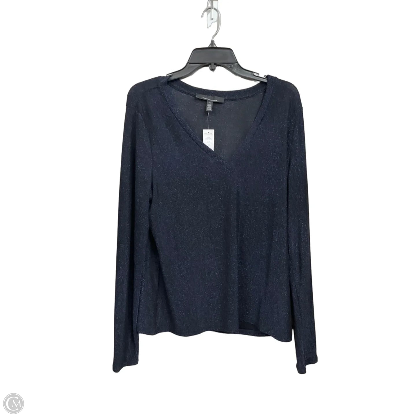 Top Long Sleeve By White House Black Market In Blue, Size: Xl