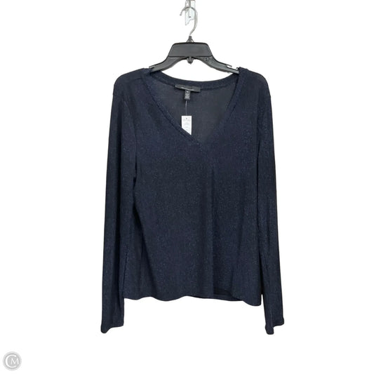 Top Long Sleeve By White House Black Market In Blue, Size: Xl