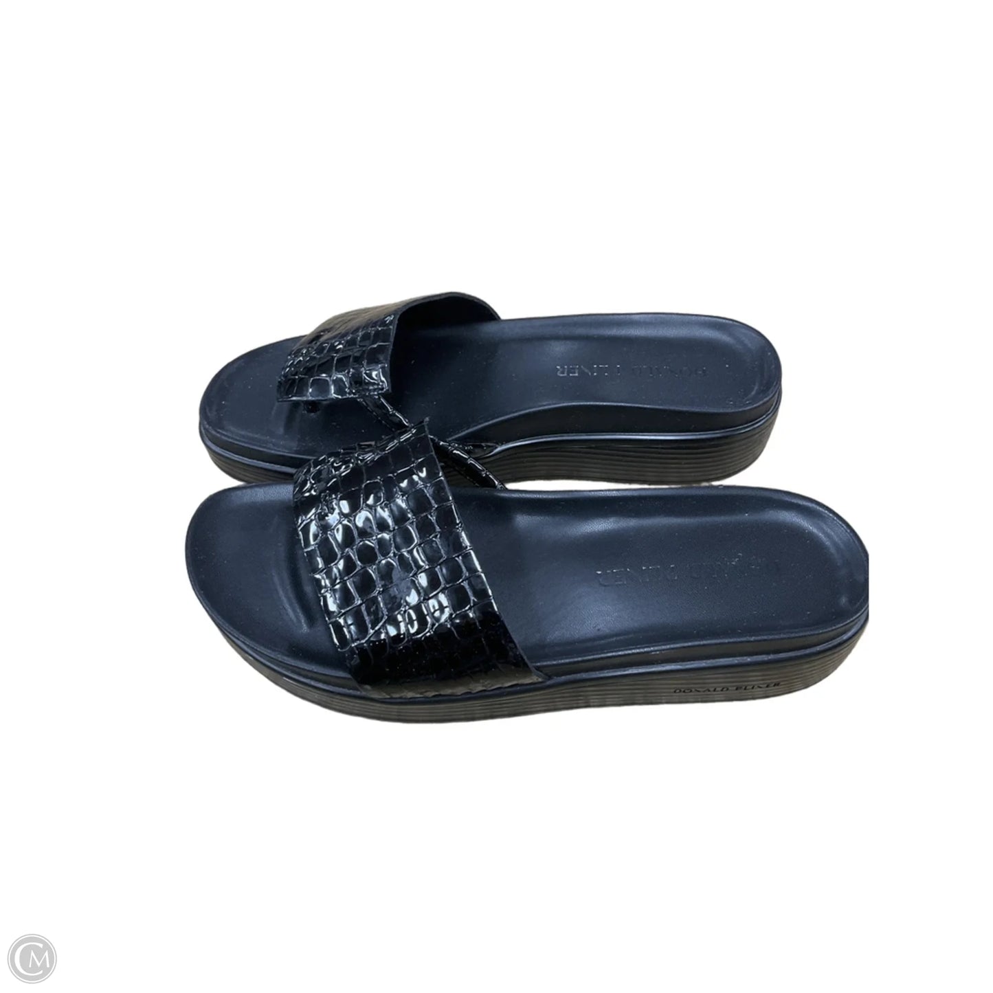 Sandals Flats By Donald Pliner In Black, Size: 8