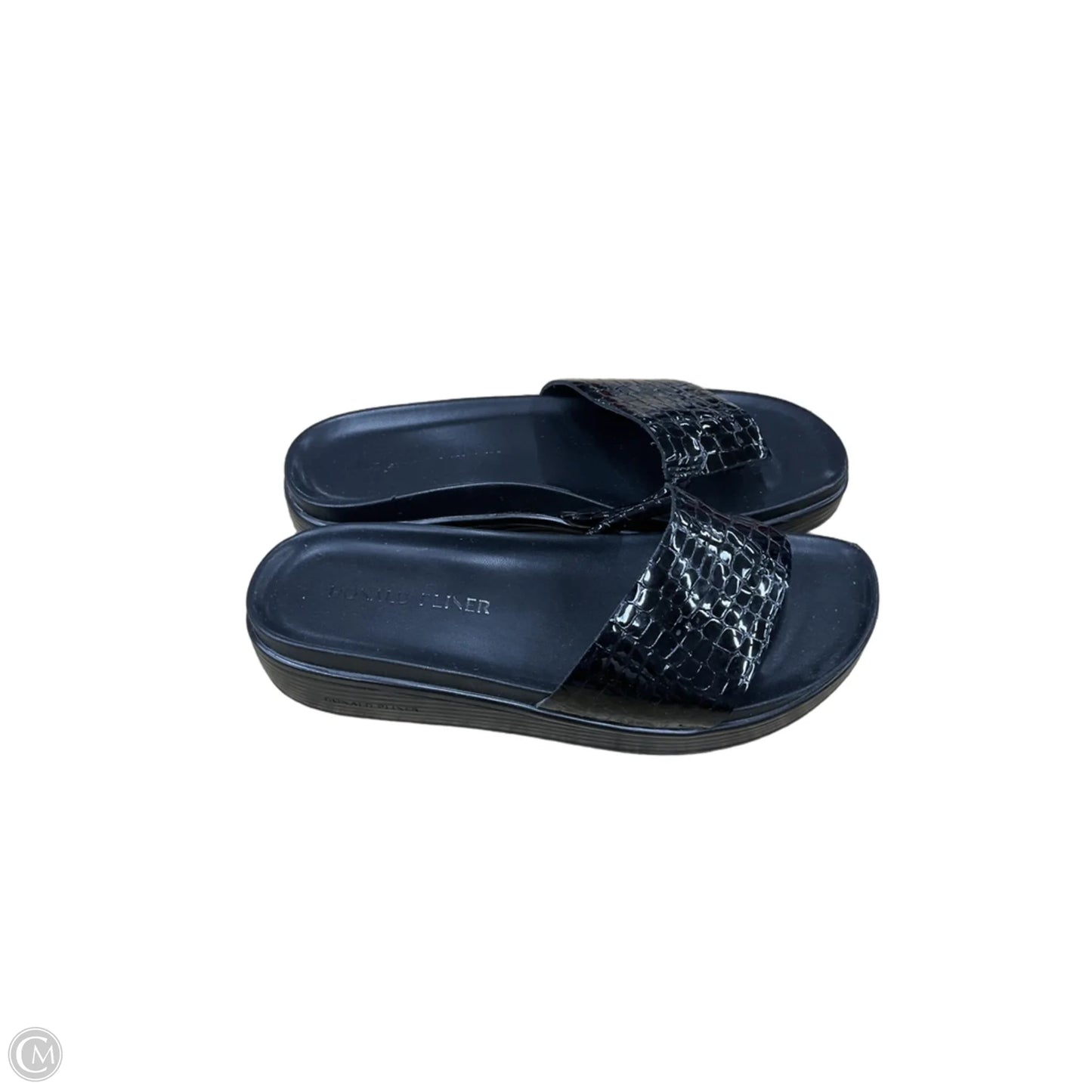 Sandals Flats By Donald Pliner In Black, Size: 8