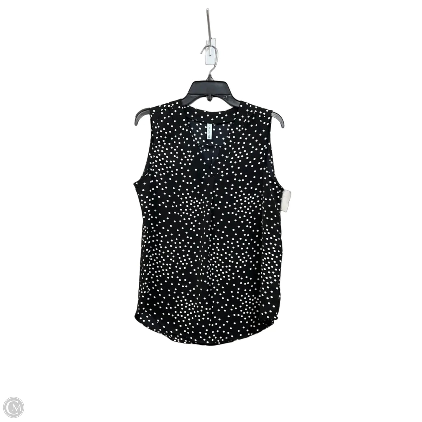 Top Sleeveless By Clothes Mentor In Polkadot Pattern, Size: S