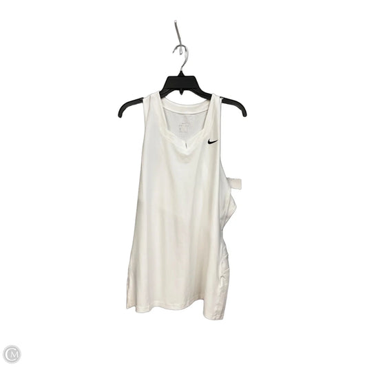 Athletic Tank Top By Nike Apparel In White, Size: Xxl