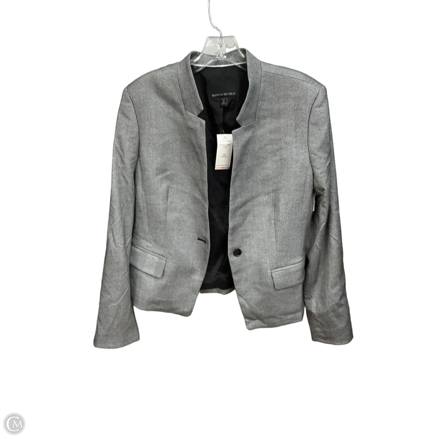 Blazer By Banana Republic In Grey, Size: Lp