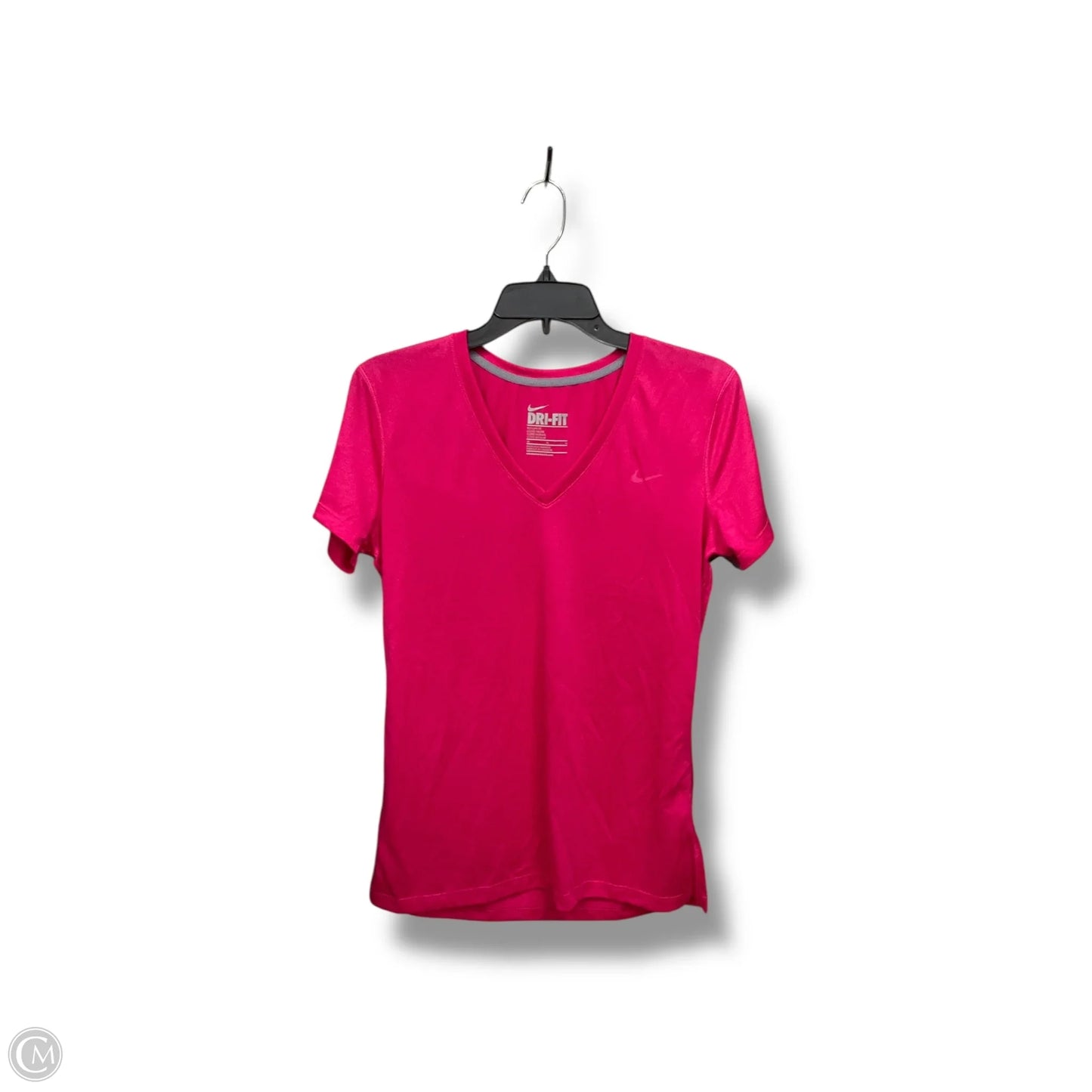 Athletic Top Short Sleeve By Nike Apparel In Pink, Size: M