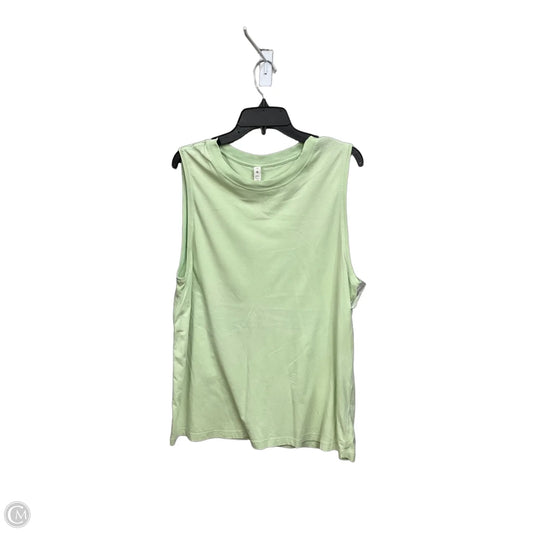 Athletic Tank Top By Lululemon In Green, Size: 12