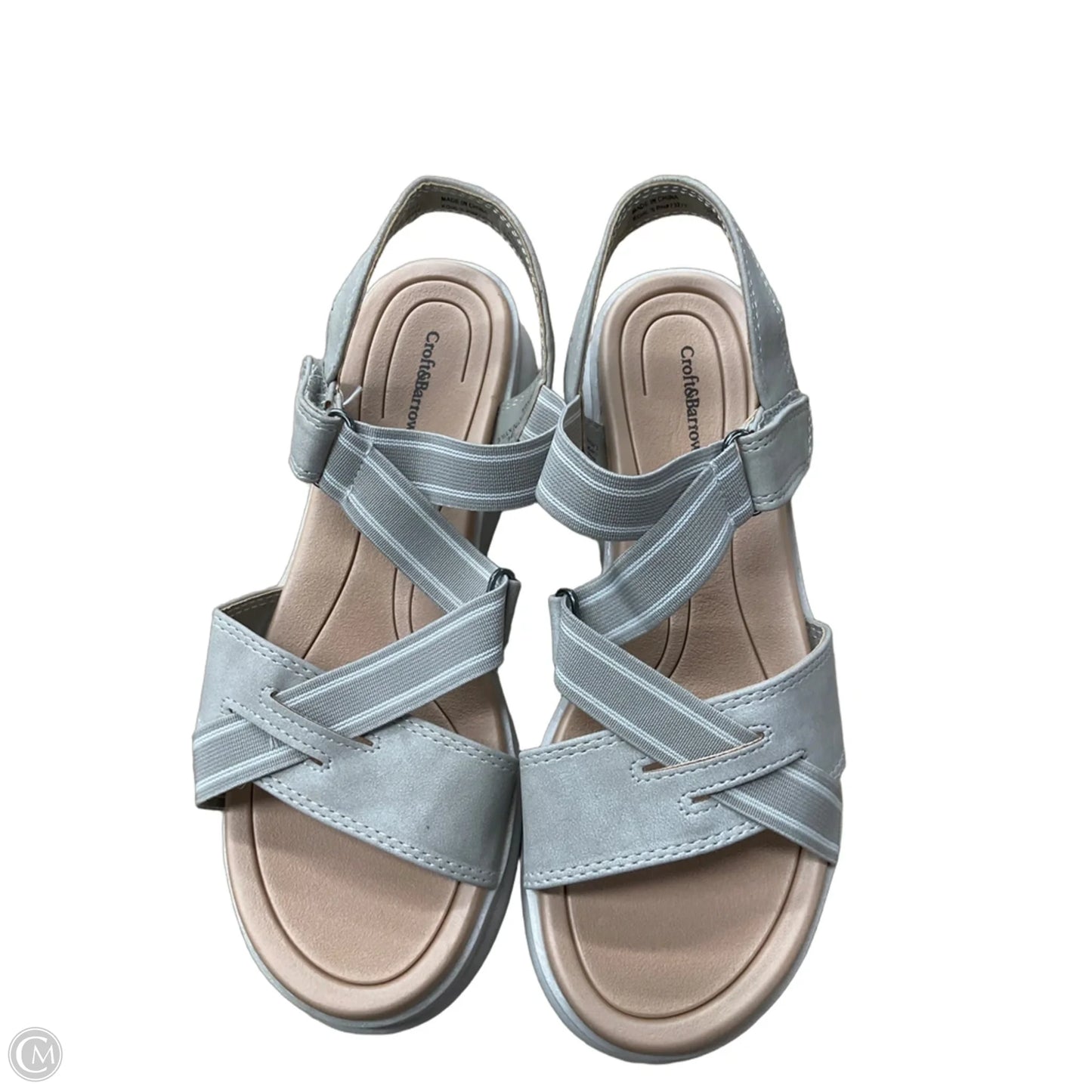 Sandals Flats By Croft And Barrow In Tan, Size: 6