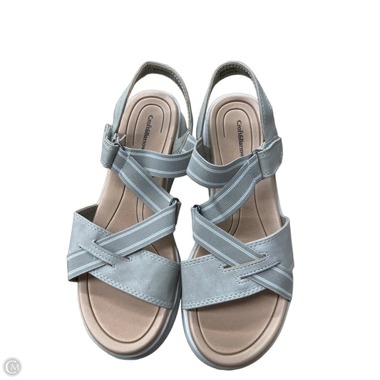 Sandals Flats By Croft And Barrow In Tan, Size: 6