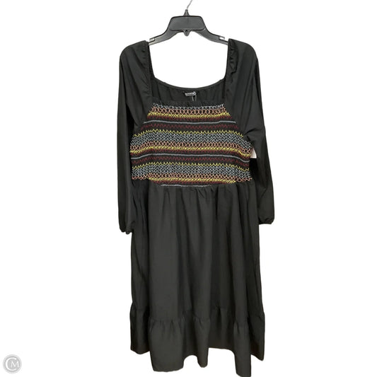Dress Casual Midi By Bloomchic In Black, Size: 1x