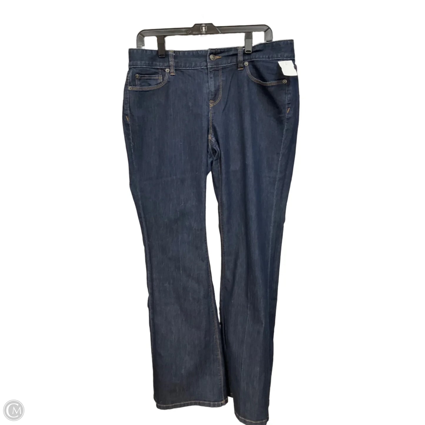 Jeans Flared By Loft In Blue Denim, Size: 10