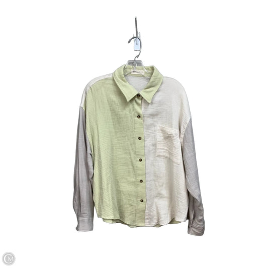 Blouse Long Sleeve By By Together In Multi-colored, Size: S