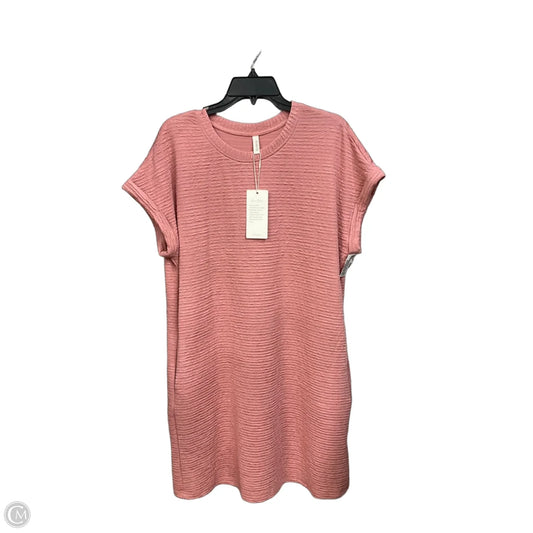 Dress Casual Midi By Clothes Mentor In Pink, Size: L