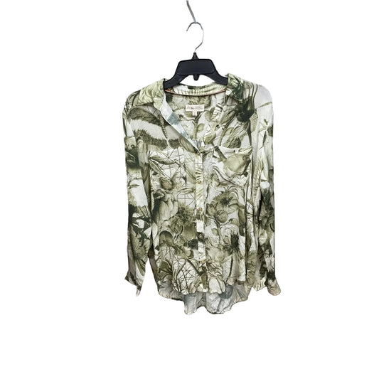 Blouse Long Sleeve By Pilcro In Floral Print, Size: S