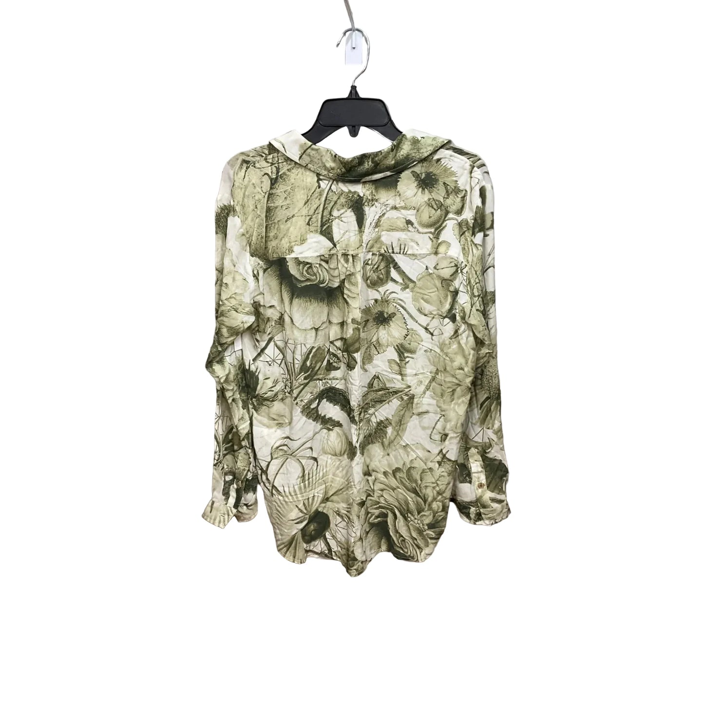 Blouse Long Sleeve By Pilcro In Floral Print, Size: S