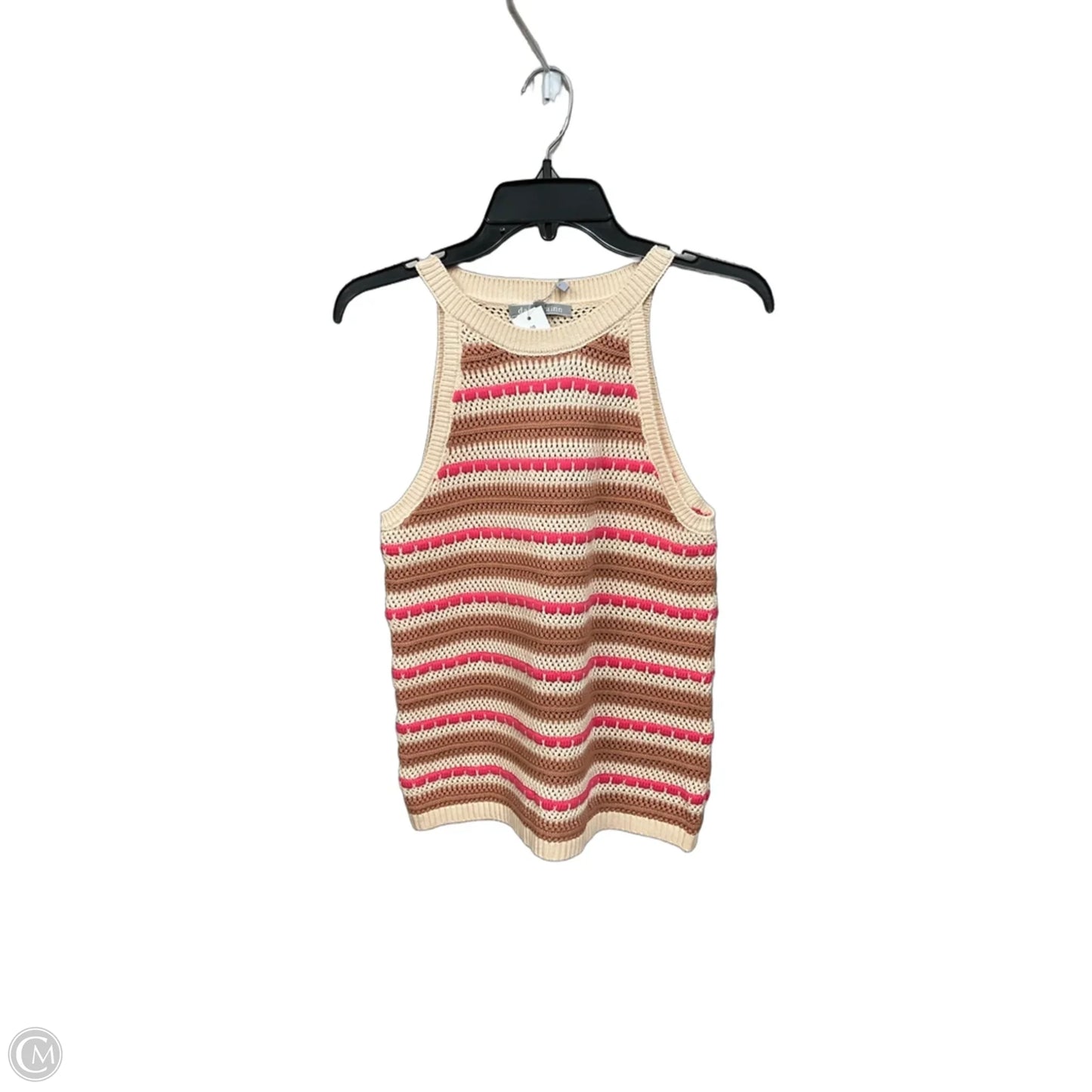 Top Sleeveless By Daniel Rainn In Striped Pattern, Size: M