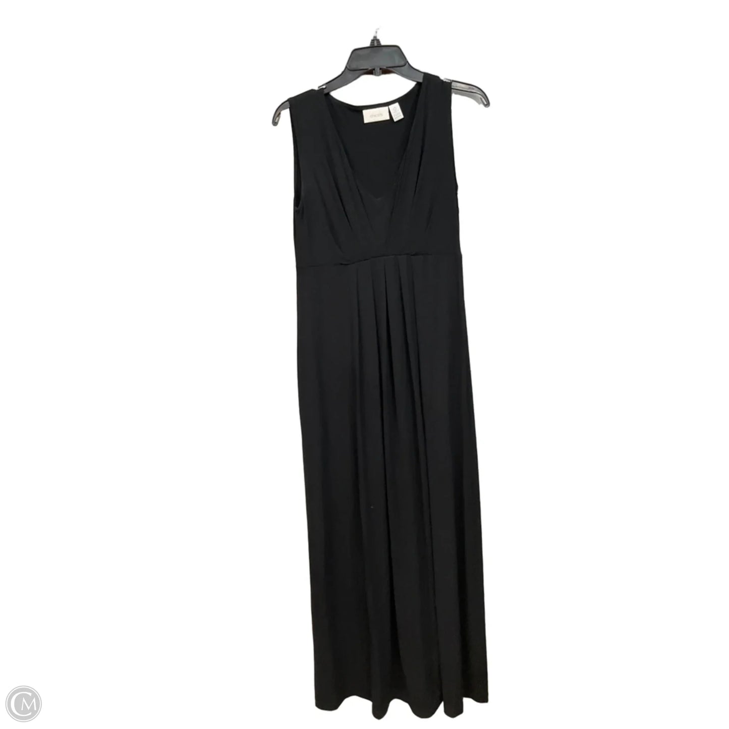 Dress Casual Maxi By Chicos In Black, Size: Xs