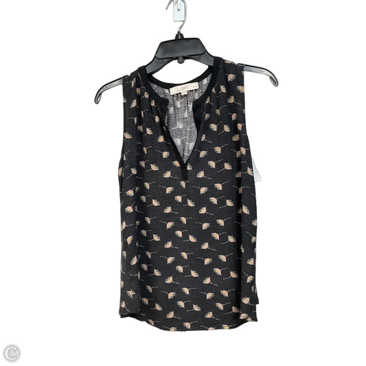 Top Sleeveless By Loft In Floral Print, Size: Sp