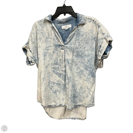 Top Short Sleeve By Thread And Supply In Blue, Size: S