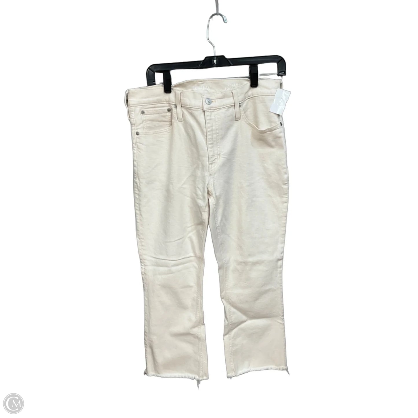 Jeans Boot Cut By J. Crew In Cream Denim, Size: 10
