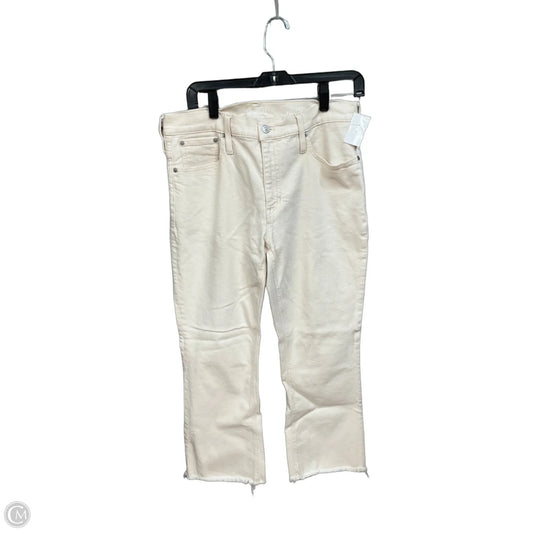Jeans Boot Cut By J. Crew In Cream Denim, Size: 10
