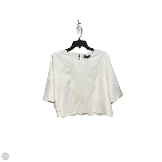 Top Short Sleeve By Cmc In White, Size: Xl