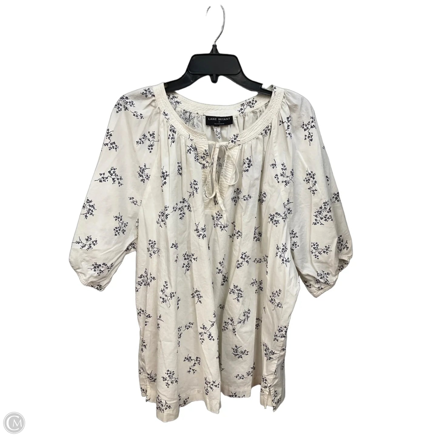 Top Short Sleeve By Lane Bryant In Floral Print, Size: 3x