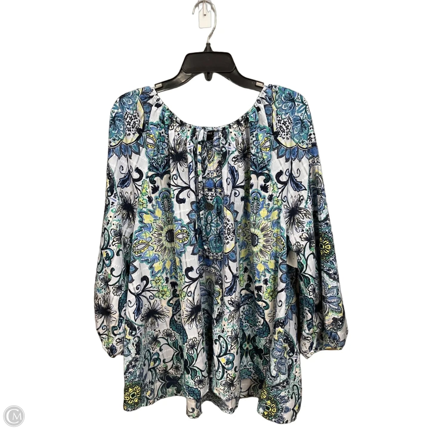 Blouse Long Sleeve By Lane Bryant In Floral Print, Size: 4x