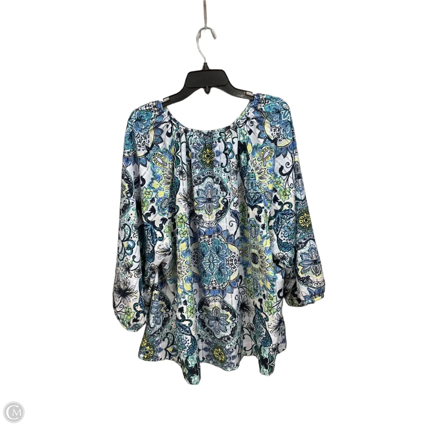 Blouse Long Sleeve By Lane Bryant In Floral Print, Size: 4x