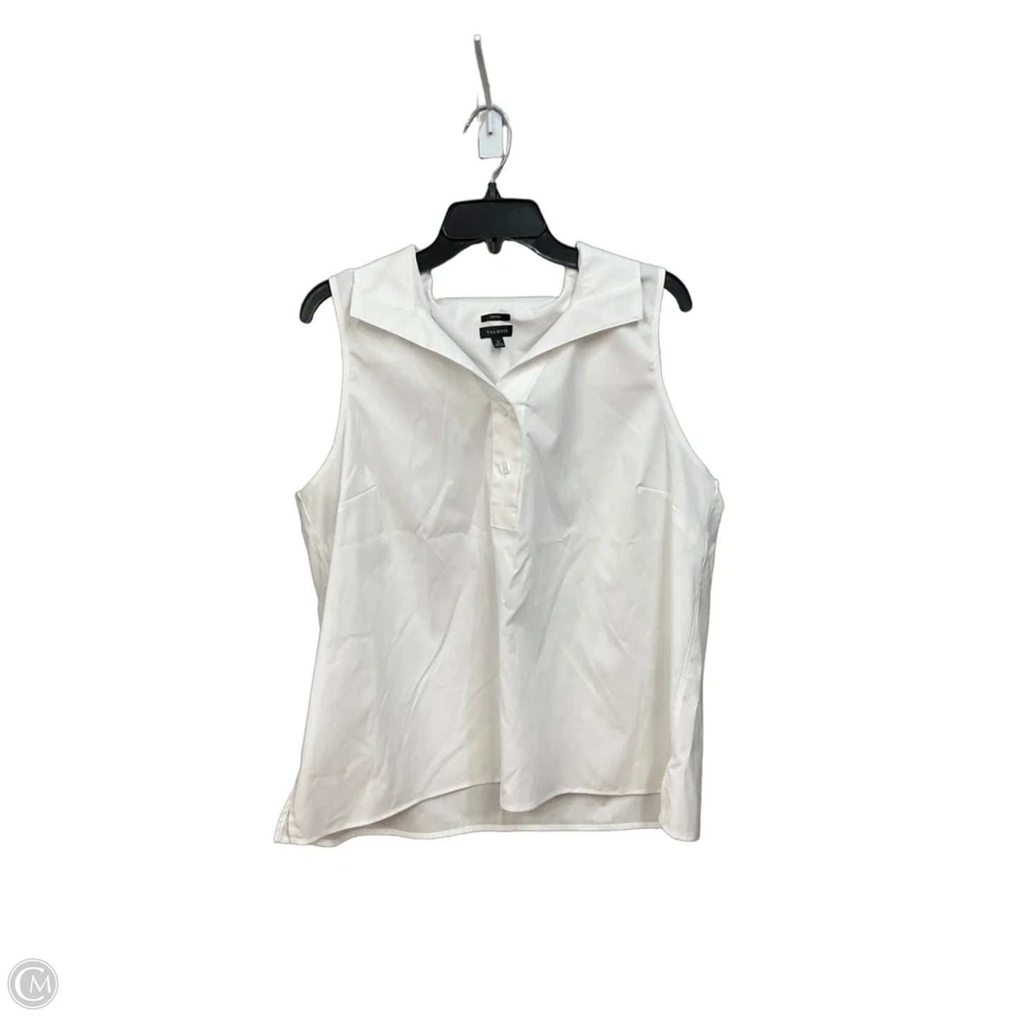Top Sleeveless By Talbots In White, Size: Xl