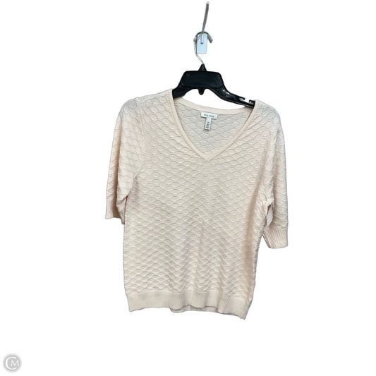 Top Short Sleeve By Ella Moss In Peach, Size: M