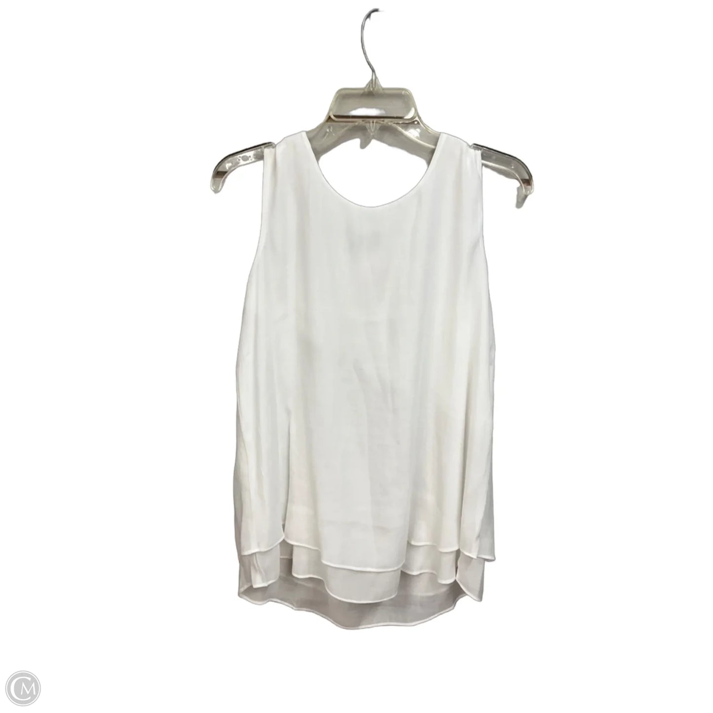 Top Sleeveless By Clothes Mentor In White, Size: M